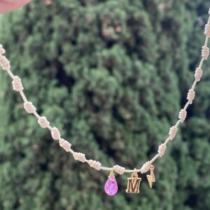 Gargantilla Nudos con Inicial y Detalles