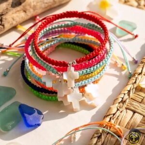 Pulsera Cruz Blanca