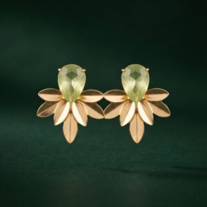 Pendientes Flor Verde